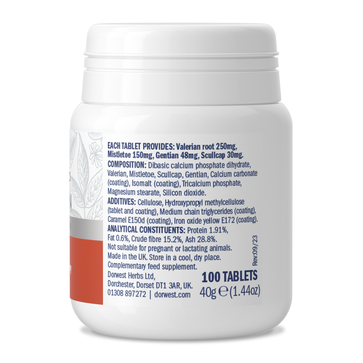 Scullcap & Valerian Tablets For Dogs And Cats