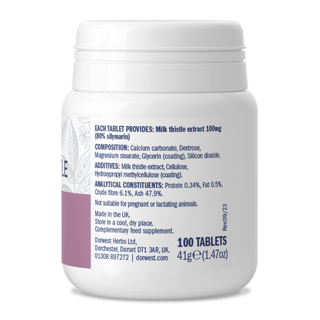 Milk Thistle Tablets For Dogs And Cats